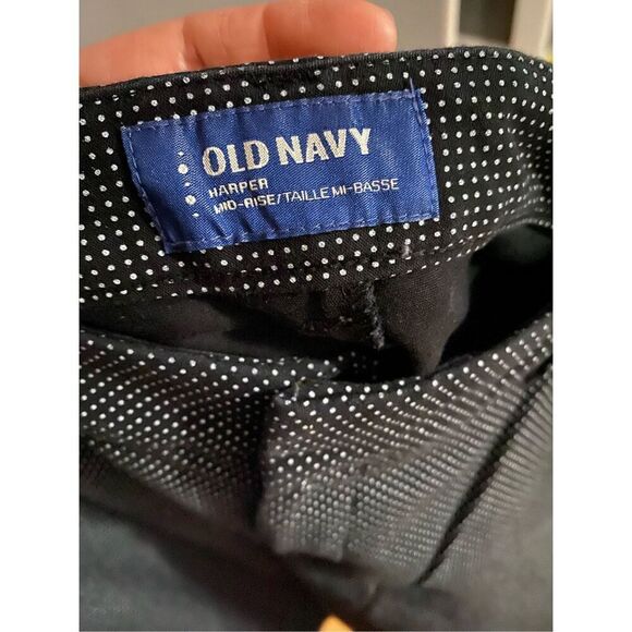 Old Navy Harper Black & White Polka Dot Ankle Dress Pants Size 10 - Picture 6 of 7